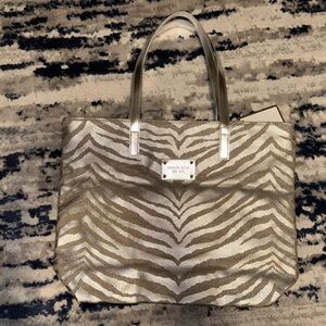 Michael Kors Zebra Print Tote Bag